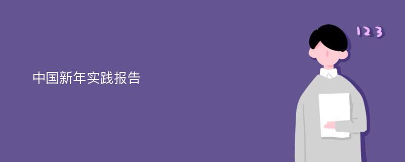 中国新年实践报告