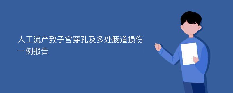 人工流产致子宫穿孔及多处肠道损伤一例报告