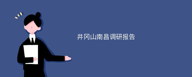 井冈山南昌调研报告