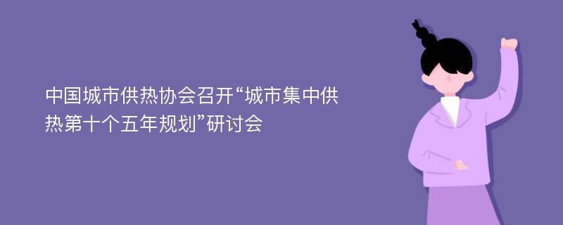 中国城市供热协会召开“城市集中供热第十个五年规划”研讨会